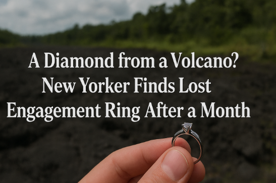A Diamond from a Volcano? New Yorker Finds Lost Engagement Ring After a Month